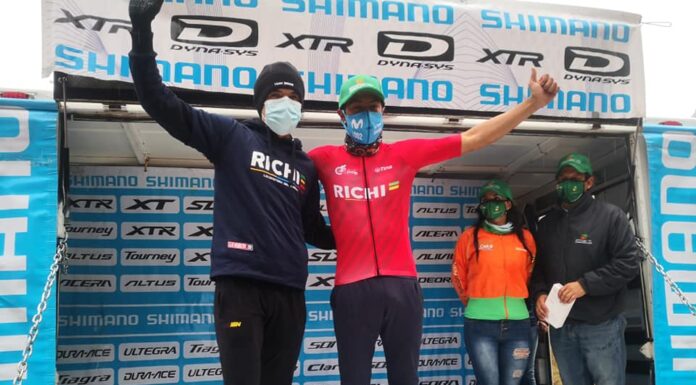 ‘Richie’ animó a los ciclistas que rodaron entre El Carmelo y Lagunas Verdes