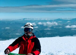Bailó con el maillot de ‘Richie’ en el Chimborazo