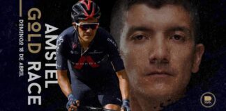 Carapaz fue puesto 28 en la Amstel Gold Race