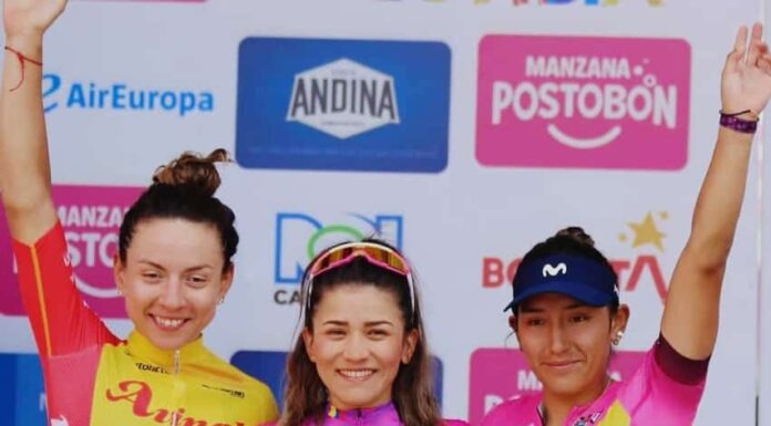 Miryam terminó en el podio en Colombia