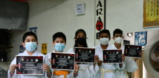 Karatecas dieron show en ascenso de cinturones