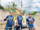 Ciclistas del Team Ecuador van en ‘bici’ hasta aeropuerto para ir a Bolivarianos